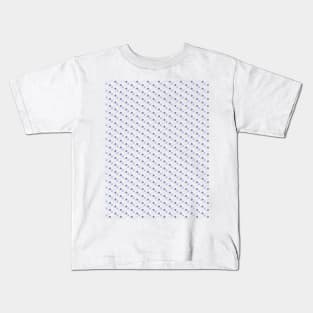 Subtle pattern with blue and beige Kids T-Shirt